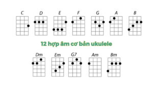 12 hợp âm cơ bản ukulele