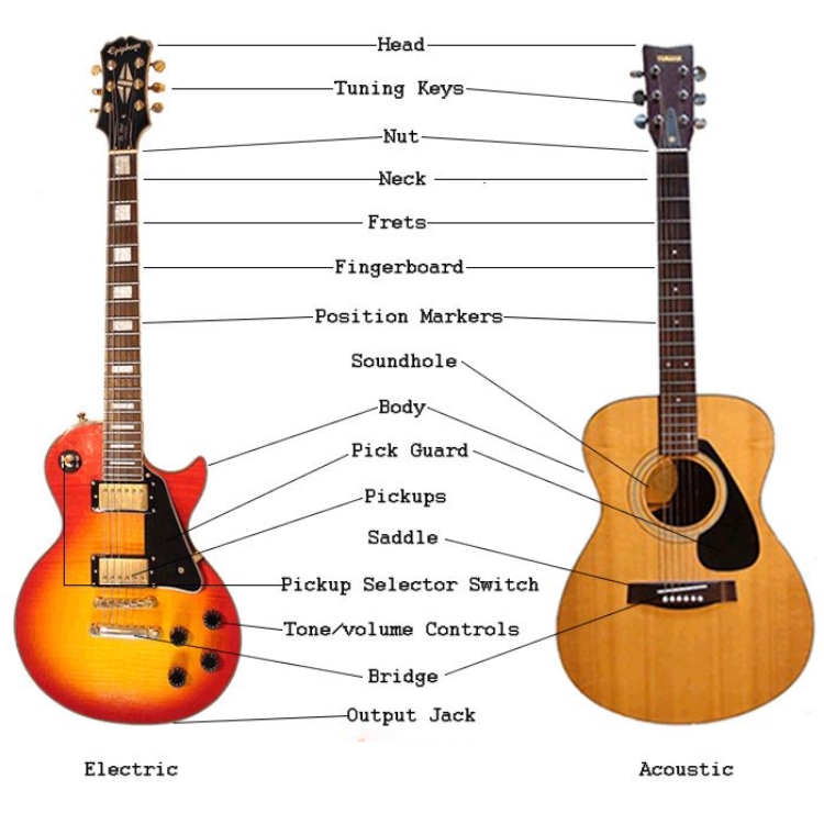 Cách Phát Âm Các Loại Đàn Guitar Bằng Tiếng Anh