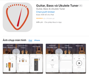 Guitar, Bass và Ukulele Tuner