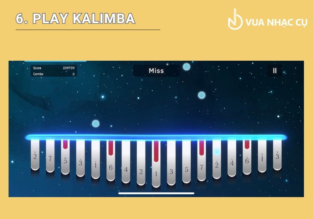 Giao diện khoa học viễn tưởng, galaxy của app Play Kalimba
